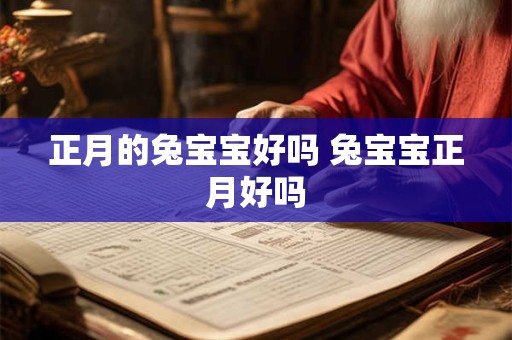 正月的兔宝宝好吗 兔宝宝正月好吗