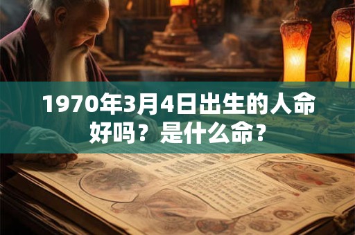 1970年3月4日出生的人命好吗？是什么命？