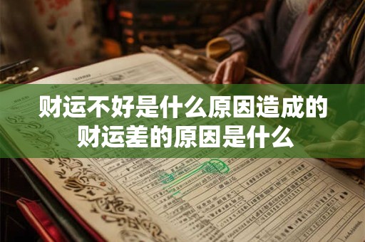 财运不好是什么原因造成的 财运差的原因是什么