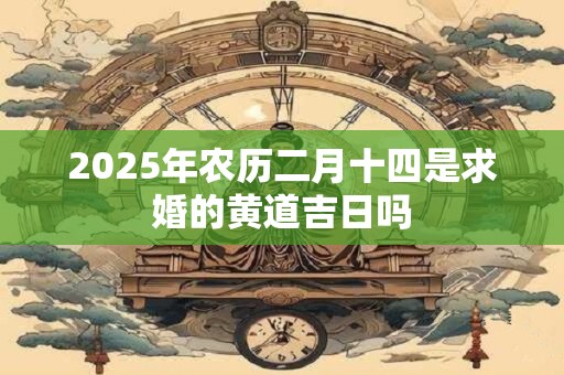 2025年农历二月十四是求婚的黄道吉日吗