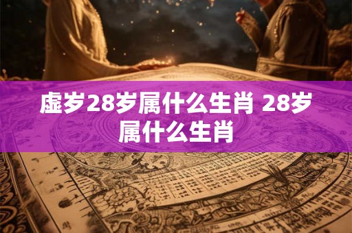 虚岁28岁属什么生肖 28岁属什么生肖