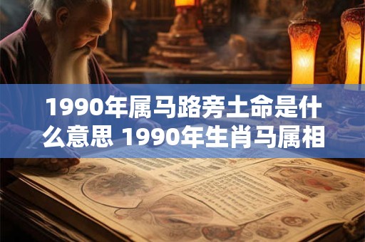 1990年属马路旁土命是什么意思 1990年生肖马属相路旁土的人的命运特点是什么