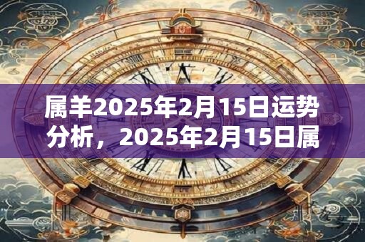 属羊2025年2月15日运势分析，2025年2月15日属羊运势分析