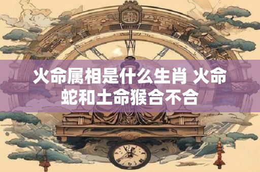 火命属相是什么生肖 火命蛇和土命猴合不合