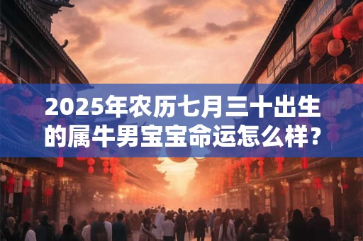 2025年农历七月三十出生的属牛男宝宝命运怎么样？