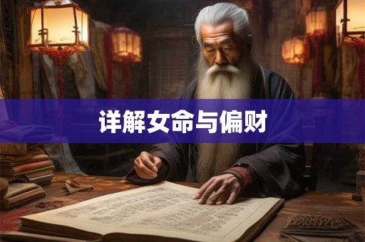 详解女命与偏财