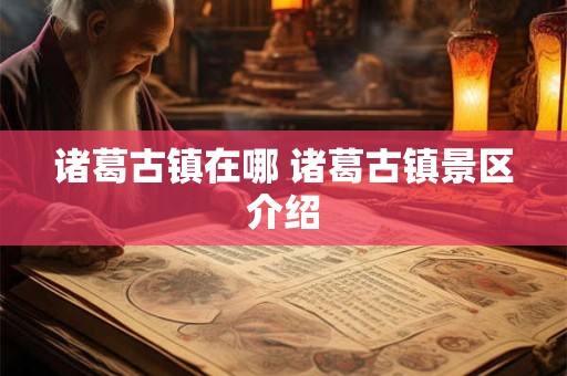 诸葛古镇在哪 诸葛古镇景区介绍