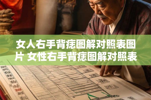 女人右手背痣图解对照表图片 女性右手背痣图解对照表如何分析
