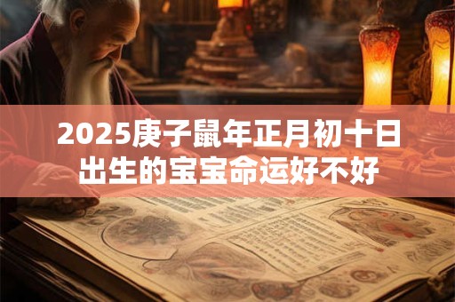 2025庚子鼠年正月初十日出生的宝宝命运好不好