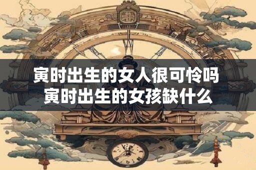 寅时出生的女人很可怜吗 寅时出生的女孩缺什么
