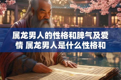 属龙男人的性格和脾气及爱情 属龙男人是什么性格和脾气他们在爱情中又有怎样的表现