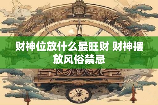 财神位放什么最旺财 财神摆放风俗禁忌