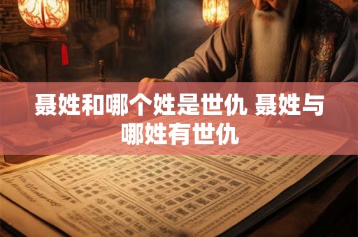 聂姓和哪个姓是世仇 聂姓与哪姓有世仇