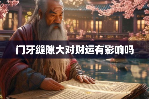 门牙缝隙大对财运有影响吗