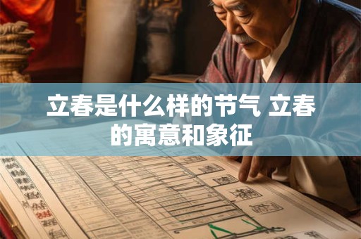 立春是什么样的节气 立春的寓意和象征