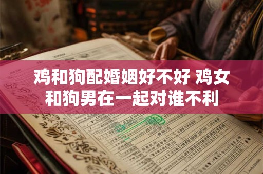 鸡和狗配婚姻好不好 鸡女和狗男在一起对谁不利