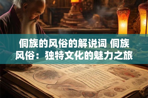 侗族的风俗的解说词 侗族风俗：独特文化的魅力之旅