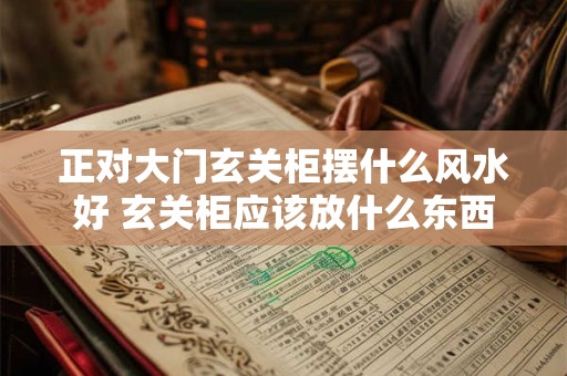 正对大门玄关柜摆什么风水好 玄关柜应该放什么东西