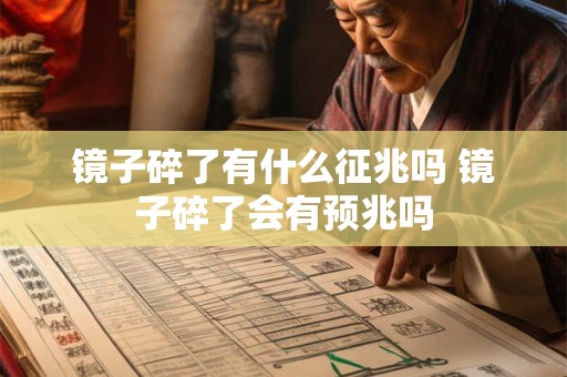 镜子碎了有什么征兆吗 镜子碎了会有预兆吗