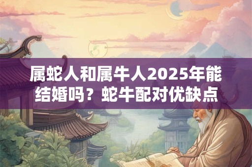 属蛇人和属牛人2025年能结婚吗？蛇牛配对优缺点