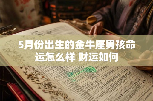 5月份出生的金牛座男孩命运怎么样 财运如何