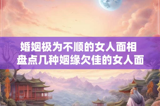 婚姻极为不顺的女人面相 盘点几种姻缘欠佳的女人面相