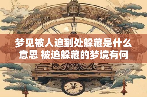 梦见被人追到处躲藏是什么意思 被追躲藏的梦境有何寓意