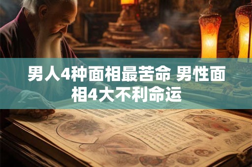 男人4种面相最苦命 男性面相4大不利命运