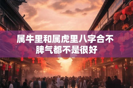 属牛里和属虎里八字合不 脾气都不是很好 属牛里和属虎里八字合不 脾气都不是很好