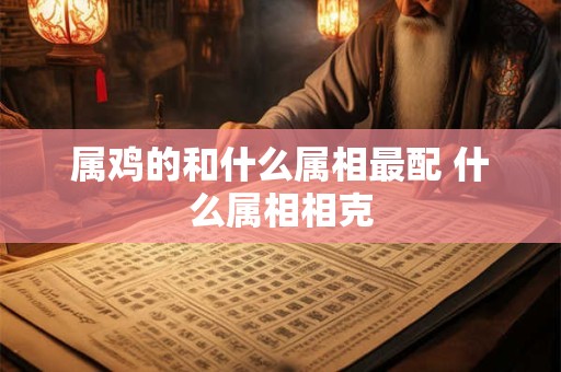 属鸡的和什么属相最配 什么属相相克