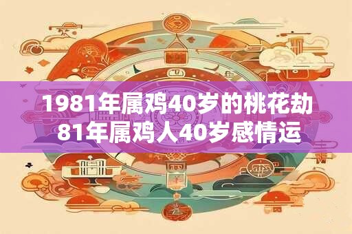1981年属鸡40岁的桃花劫 81年属鸡人40岁感情运 1981年属鸡40岁的桃花劫 81年属鸡人40岁感情运