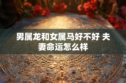 男属龙和女属马好不好 夫妻命运怎么样