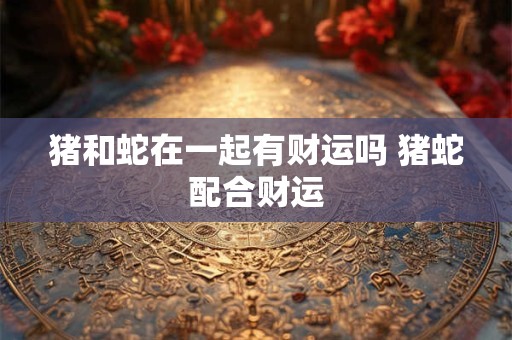 猪和蛇在一起有财运吗 猪蛇配合财运 猪和蛇在一起有财运吗 猪蛇配合财运
