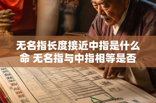 无名指长度接近中指是什么命 无名指与中指相等是否代表什么