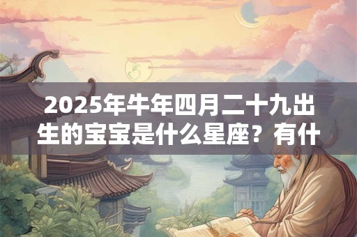 2026年牛年四月二十九出生的宝宝是什么星座?有什么性格特点? 2026年牛年四月二十九出生的宝宝是什么星座?有什么性格特点?