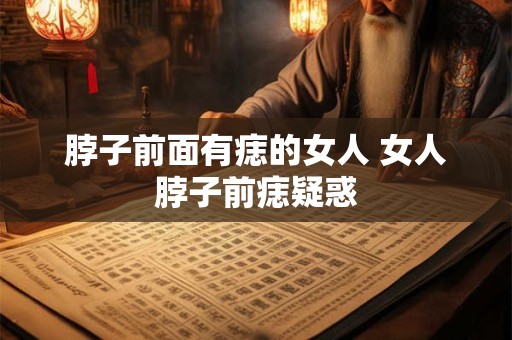 脖子前面有痣的女人 女人脖子前痣疑惑