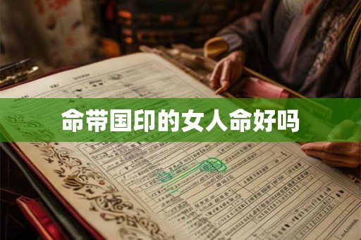命带国印的女人命好吗 命带国印的女人命好吗
