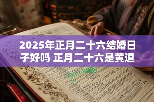 2025年正月二十六结婚日子好吗 正月二十六是黄道吉日吗
