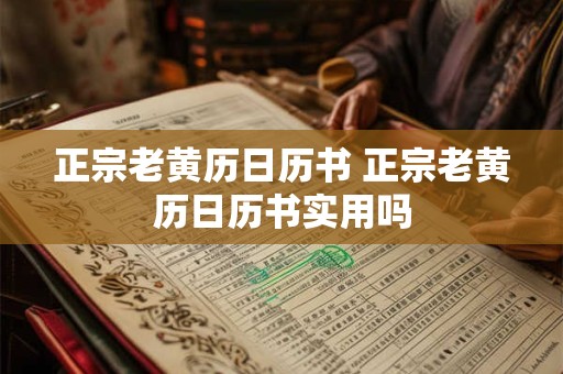 正宗老黄历日历书 正宗老黄历日历书实用吗