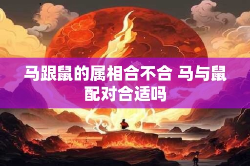 马跟鼠的属相合不合 马与鼠配对合适吗