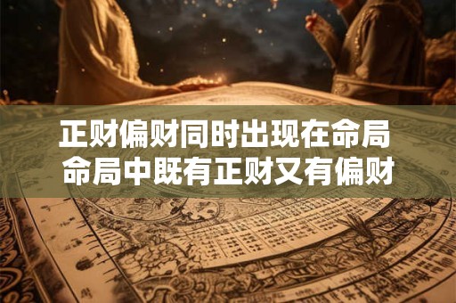 正财偏财同时出现在命局 命局中既有正财又有偏财