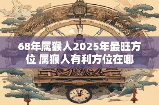 68年属猴人2025年最旺方位 属猴人有利方位在哪