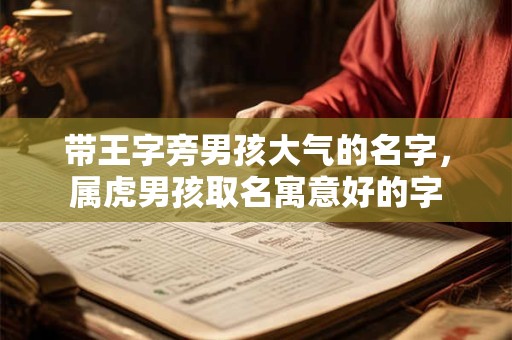 带王字旁男孩大气的名字，属虎男孩取名寓意好的字
