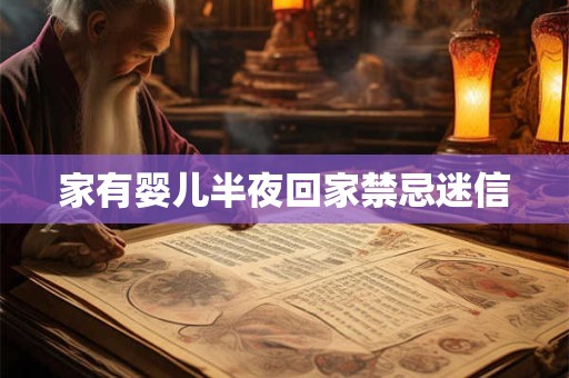 家有婴儿半夜回家禁忌迷信 家有婴儿半夜回家禁忌迷信