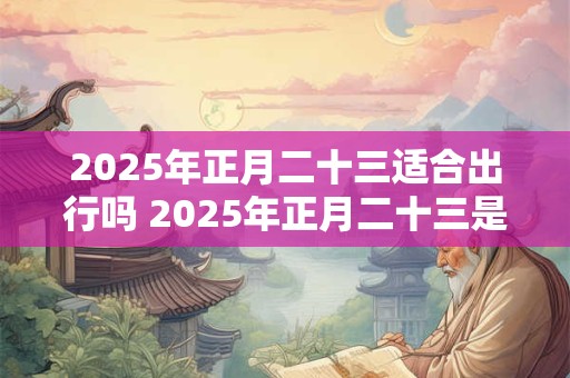 2025年正月二十三适合出行吗 2025年正月二十三是吉日吗