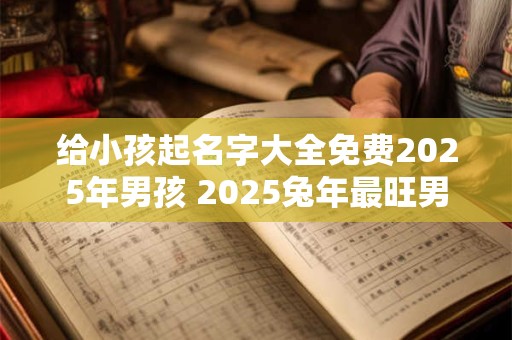 给小孩起名字大全免费2025年男孩 2025兔年最旺男孩名字推荐