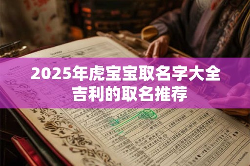 2025年虎宝宝取名字大全  吉利的取名推荐