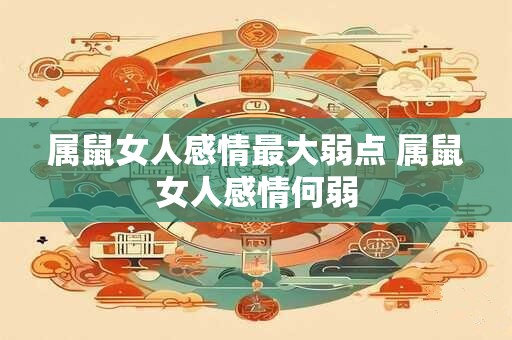 属鼠女人感情最大弱点 属鼠女人感情何弱
