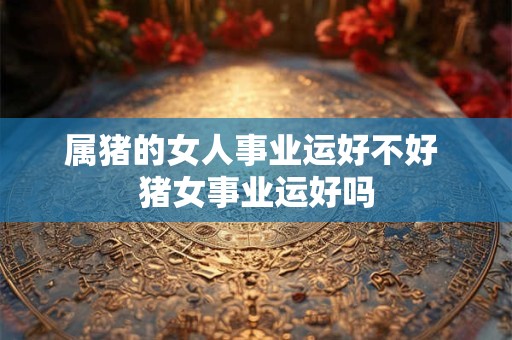 属猪的女人事业运好不好 猪女事业运好吗