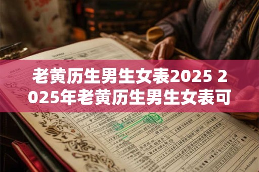 老黄历生男生女表2025 2025年老黄历生男生女表可信吗